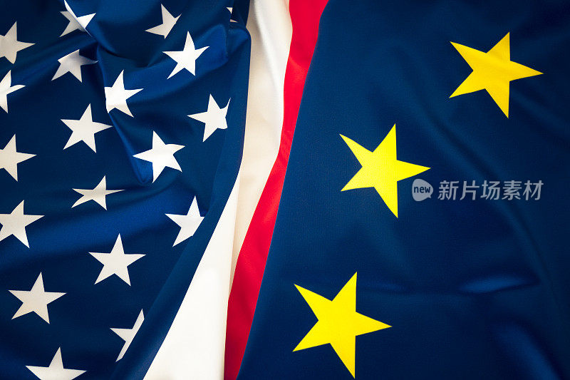 美国-欧盟国旗