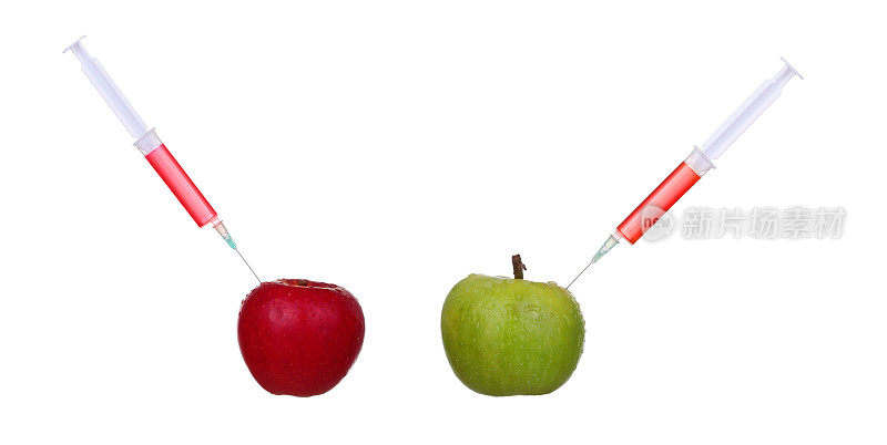 苹果转基因和生物技术的概念