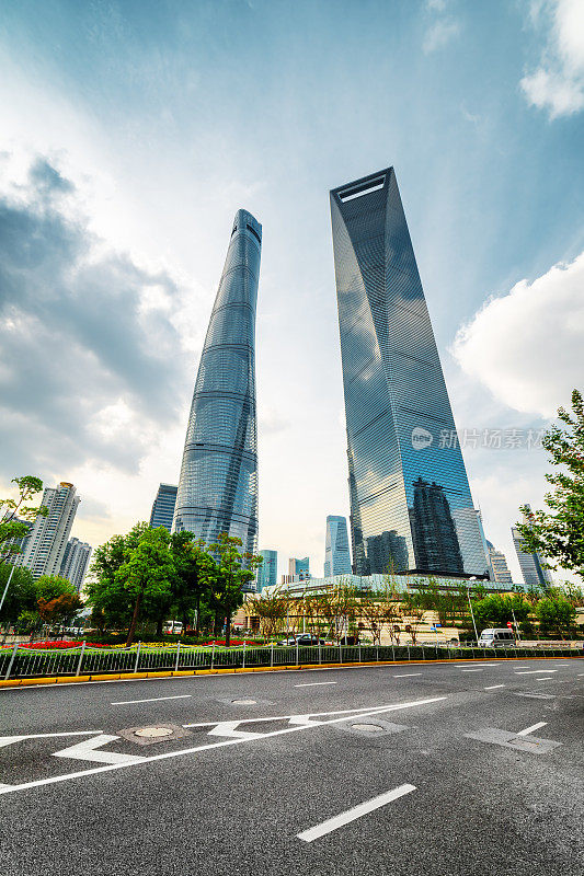 中国上海环球金融中心(SWFC)的底图