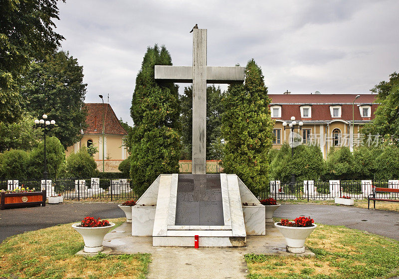 英雄公园里的革命英雄纪念碑。布拉索夫。罗马尼亚