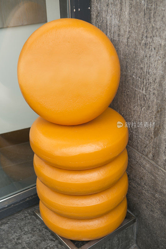 荷兰阿姆斯特丹的圆形奶酪
