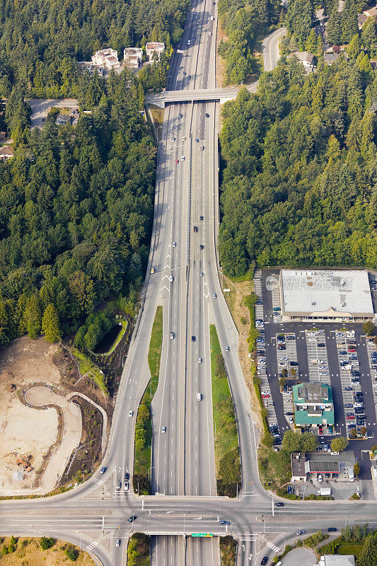 公路鸟瞰图