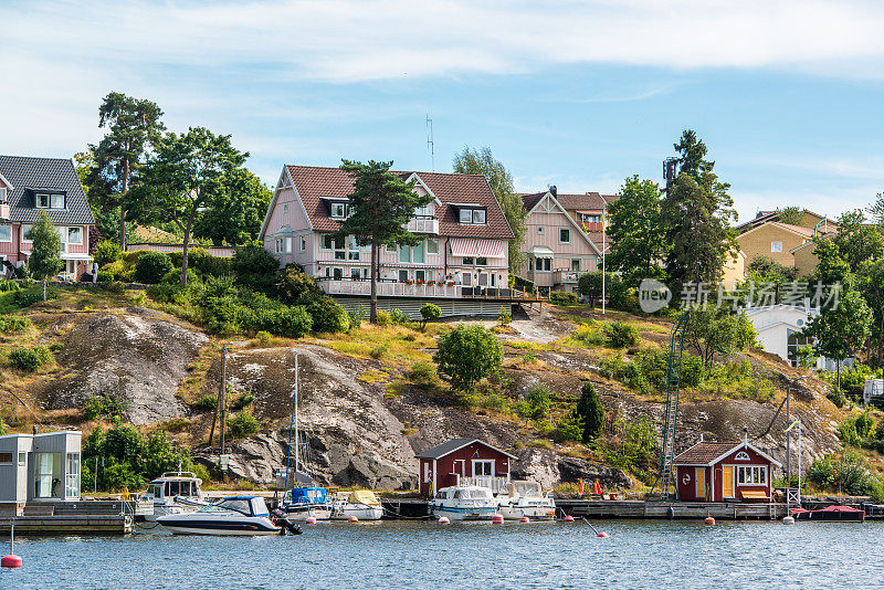 瑞典斯德哥尔摩的私人海滨别墅