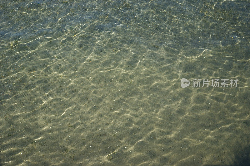 水面的高角度视图