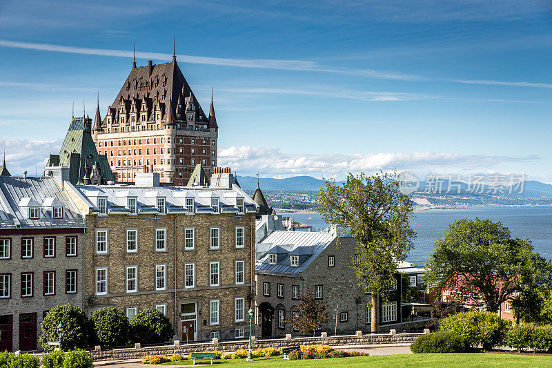 芳堤纳克城堡，魁北克市，加拿大
