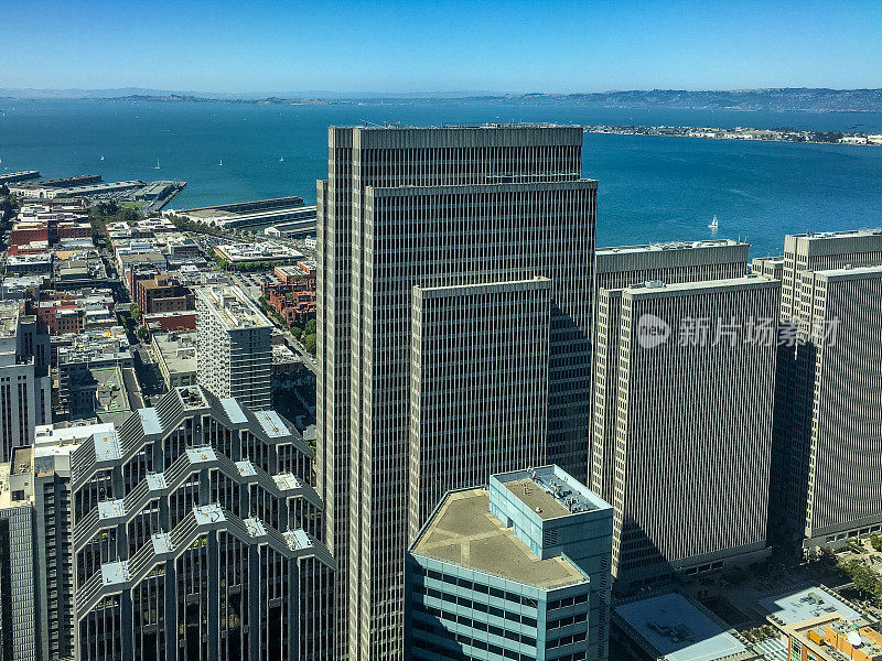 旧金山城市景观和天际线