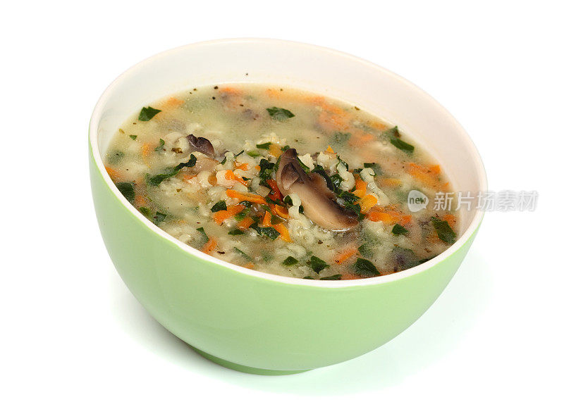 蘑菇菠菜米汤