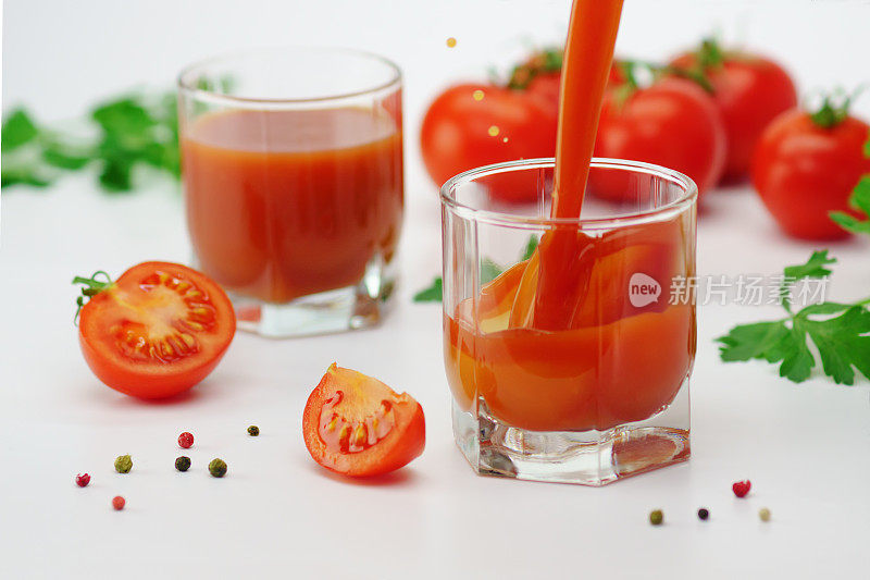 西红柿汁。