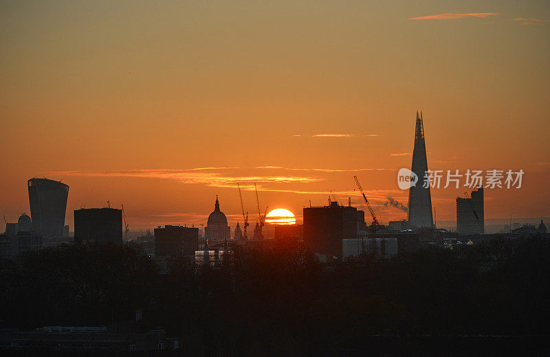 伦敦城市的黎明