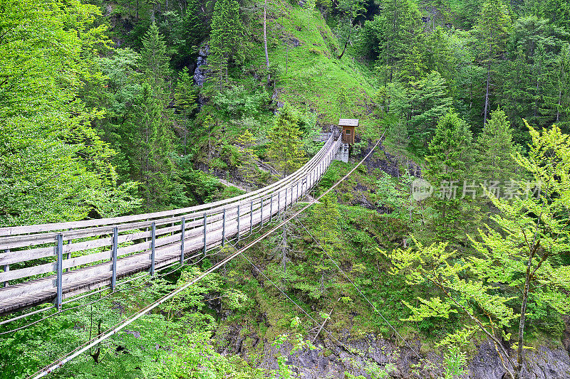 悬索桥，奥地利Wasserlochklamm