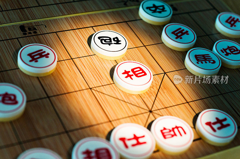 中国的棋子和棋盘