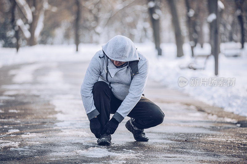 准备跑步的人