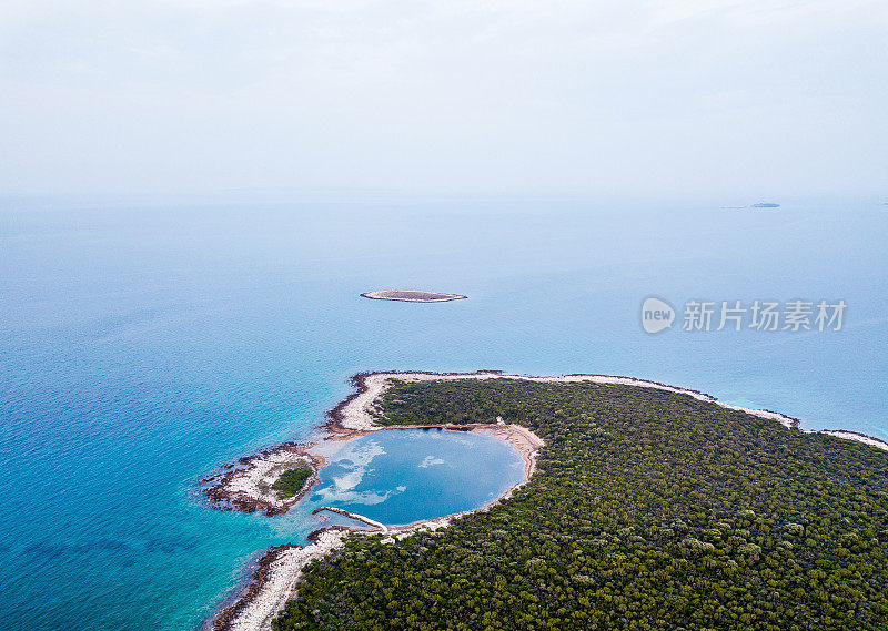 海岸线鸟瞰图