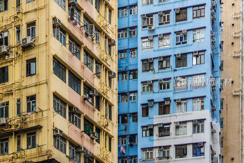 香港拥挤的房屋