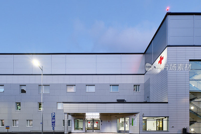 北卡累利阿中心医院的新大楼急诊室。