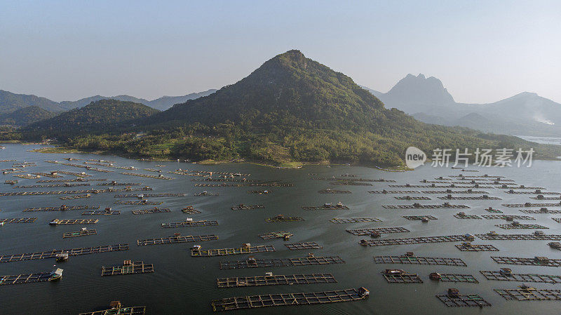 Jatiluhur水库鸟瞰图