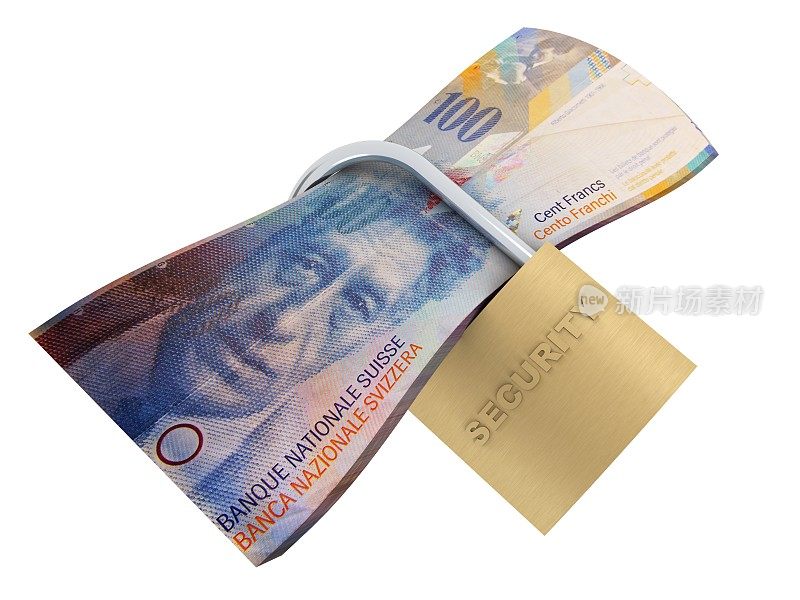 瑞士法郎货币金融安全安全锁保险