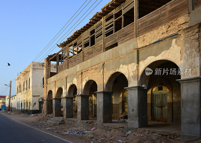 伯贝拉，殖民遗址，沿苏菲哈桑路-索马里兰，索马里