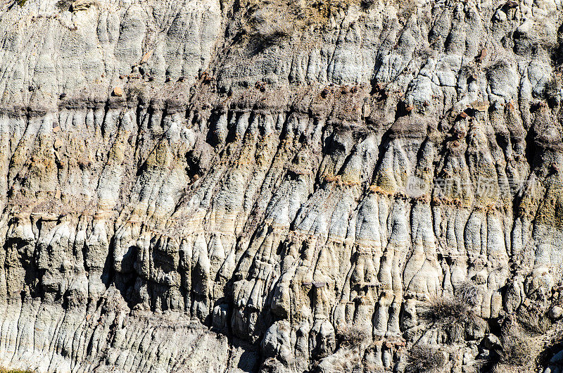 靠近马蹄峡谷在Badlands亚伯达