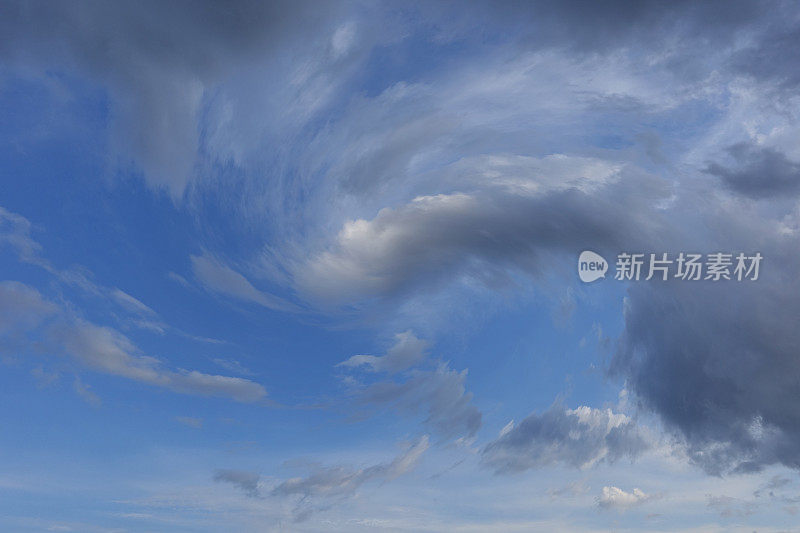 天空风旋涡云的背景