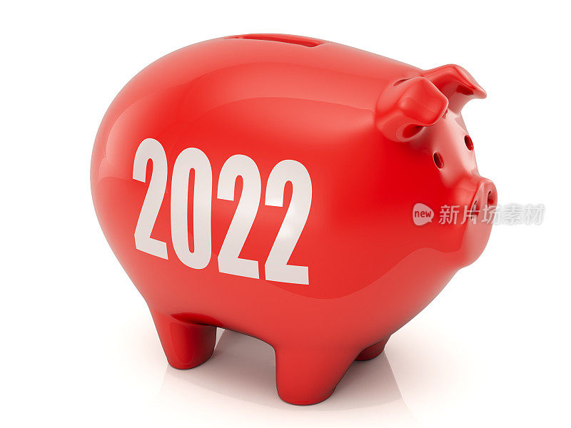 2022年储蓄罐存钱概念
