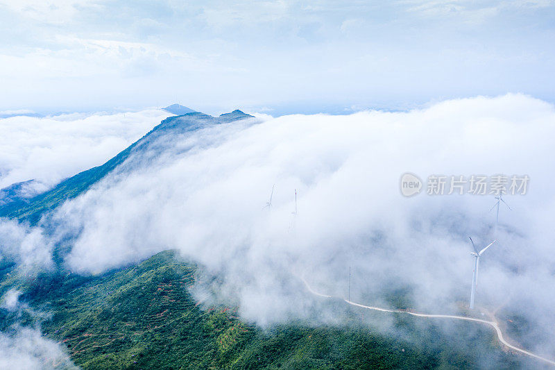 云海的航空摄影