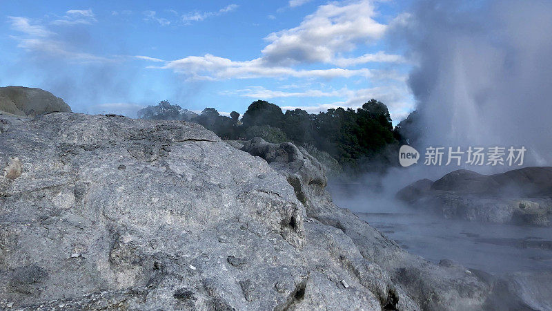 新西兰的火山景观