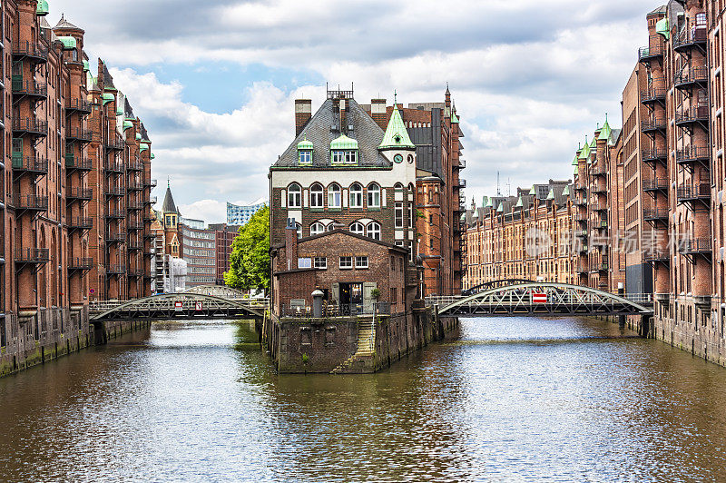 汉堡的specicherstadt