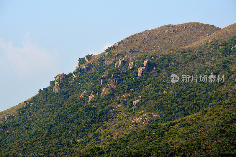 香港大屿山罗浮头郊游径的山景