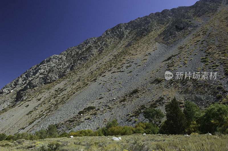 在惠勒岭，东内华达山脉，松树溪峡谷，加州，地质