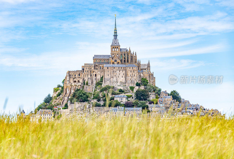 来自法国乡村的圣迈克尔山