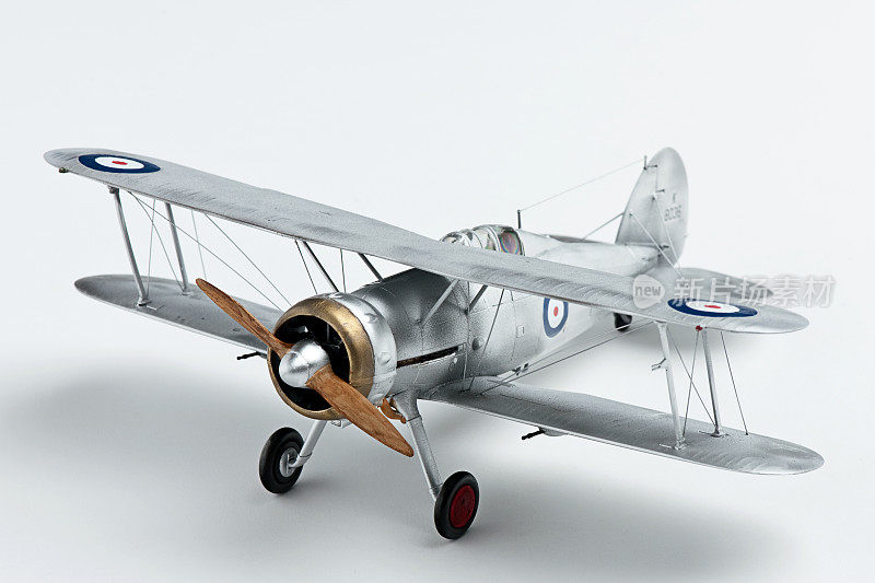 塑料比例模型工具包双翼飞机。