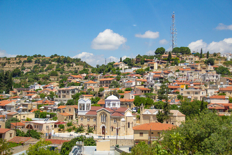 帕切纳塞浦路斯的村庄景色