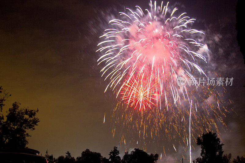 7月4日的烟花庆典，圣诞节和新年