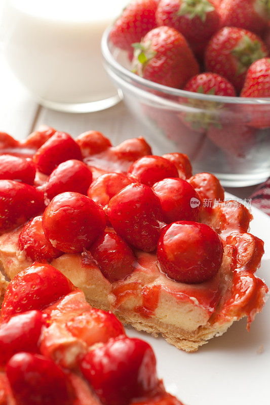 甜点:草莓派