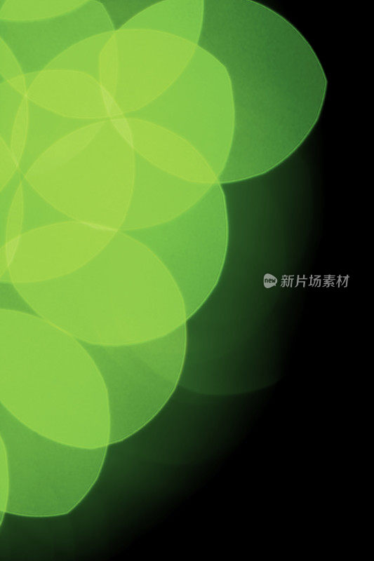 散焦灯光背景(绿色)-高分辨率5000万像素