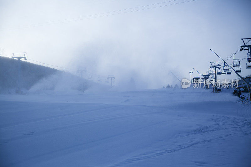 天空度假村造雪