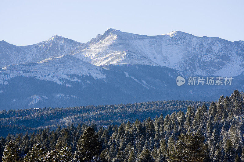 雪后的派克峰