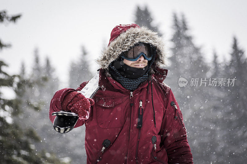 确定滑雪