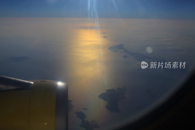 在海上的空气中