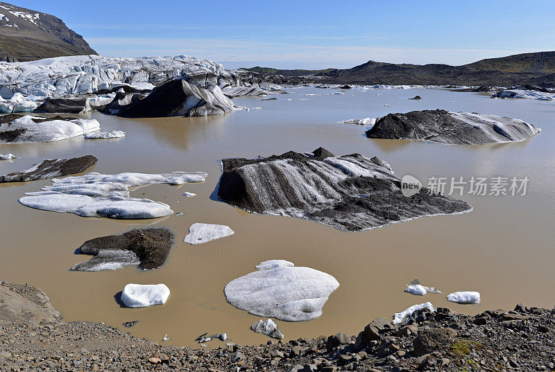 正在融化的冰山,冰岛