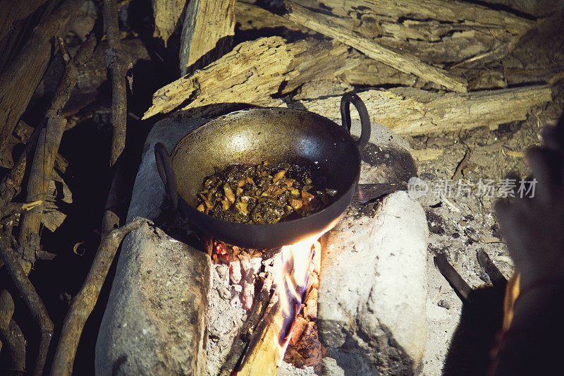 烹饪在村庄