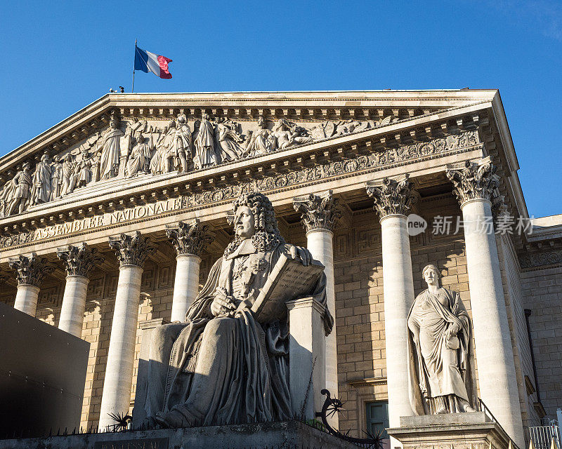 巴黎的波旁宫，法国国民议会所在地。
