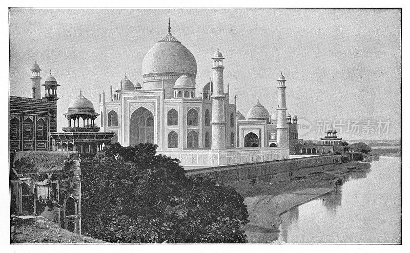 印度阿格拉的泰姬陵-英国时代