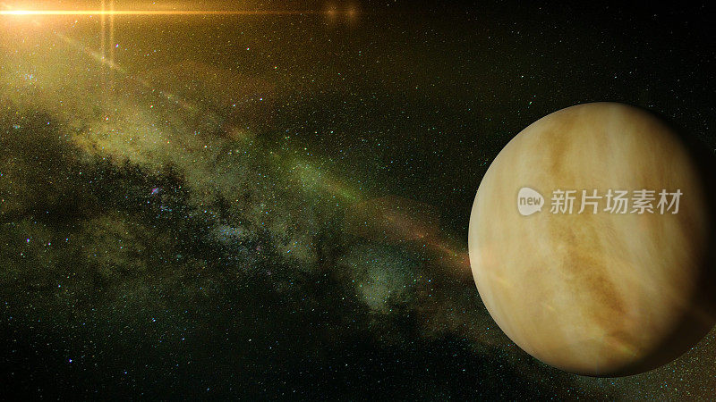 云层覆盖了金星的部分星系