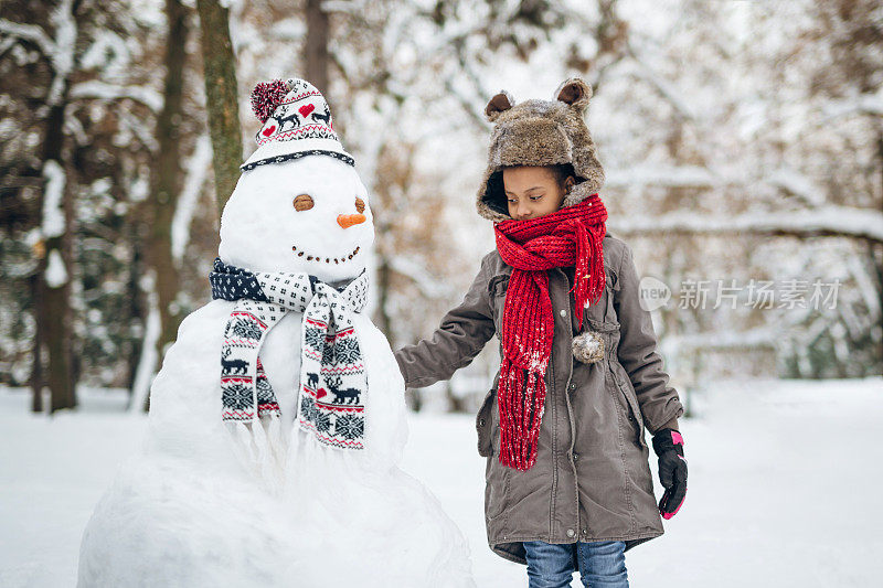 做一个雪人