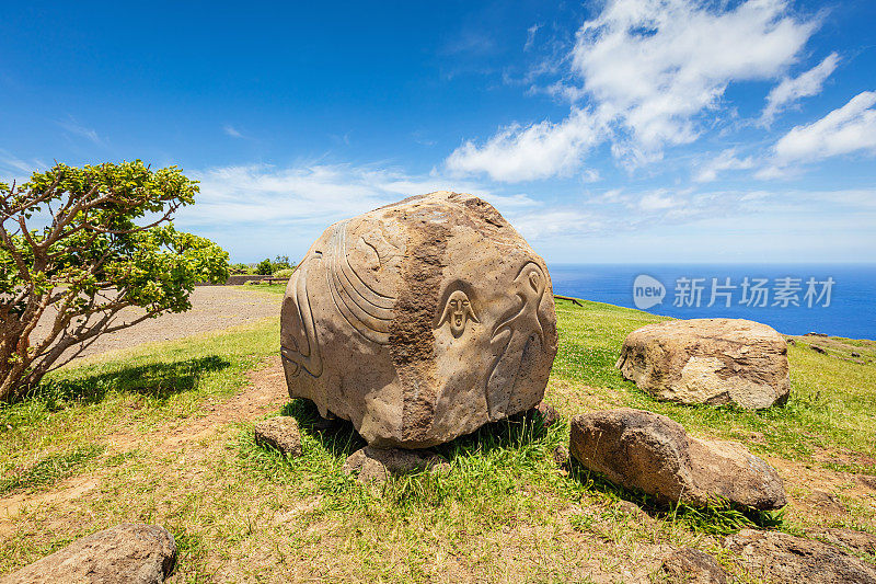 拉帕努伊诺石村的拉帕努伊石石村