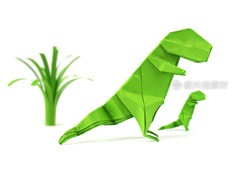 折纸霸王龙。纸暴龙恐龙