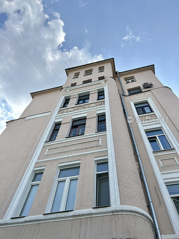 俄罗斯莫斯科的住宅楼