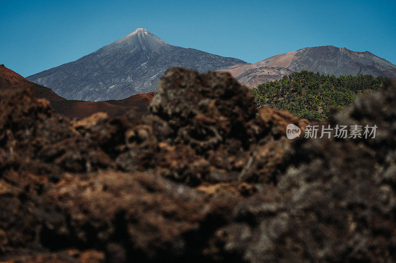 加那利群岛特内里费岛泰德国家公园的火山景观